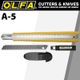 OLFA One Way Lock Cutter With Black Blade Snap Off Knife